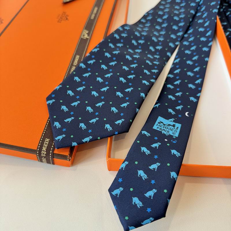 GRAVATA HERMES SARJA DE SEDA PUPPY DREAM  "SONHO DE FILHOTE"
