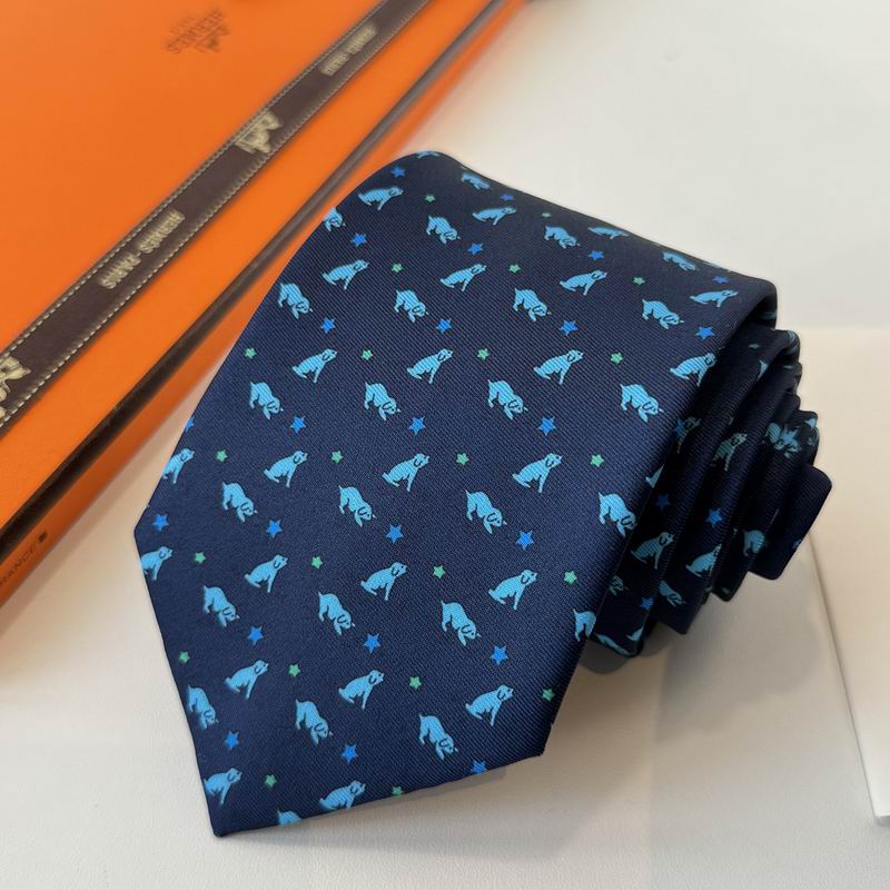 GRAVATA HERMES SARJA DE SEDA PUPPY DREAM  "SONHO DE FILHOTE"