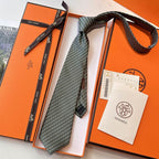 GRAVATA HERMES CHAÎNE D'ANCRE