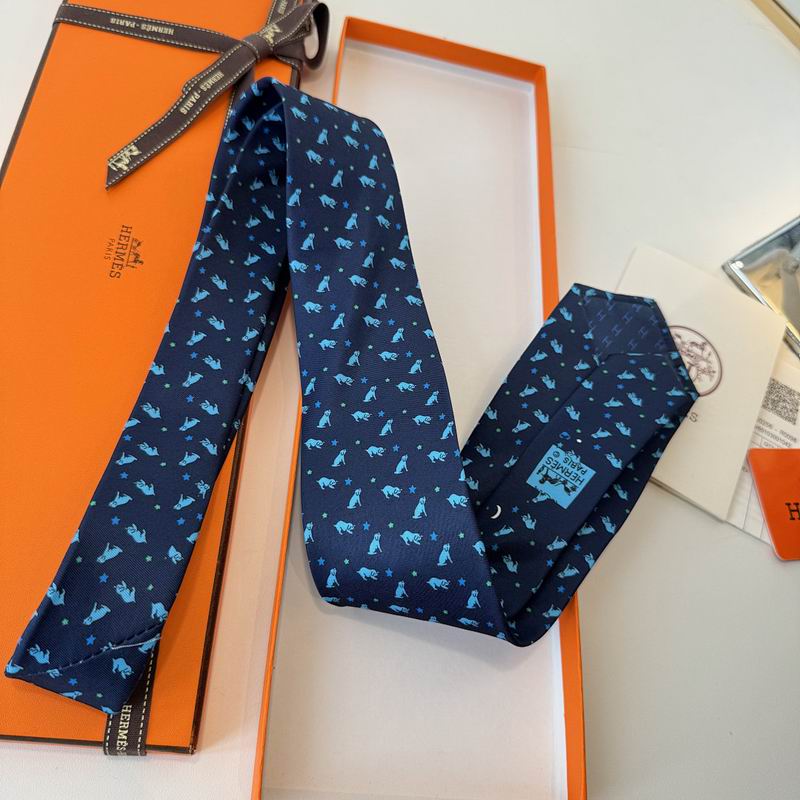 GRAVATA HERMES SARJA DE SEDA PUPPY DREAM  "SONHO DE FILHOTE"