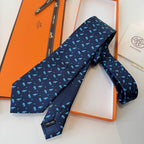 GRAVATA HERMES SARJA DE SEDA PUPPY DREAM  "SONHO DE FILHOTE"