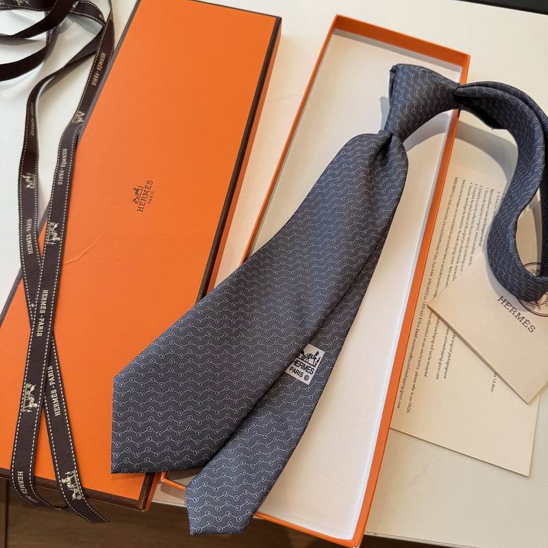 GRAVATAS HERMES  DE SEDA  GLÉNAN ZIG ZAG