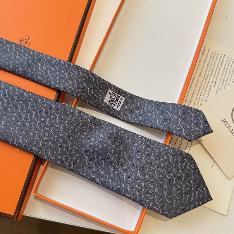 GRAVATAS HERMES  DE SEDA  GLÉNAN ZIG ZAG