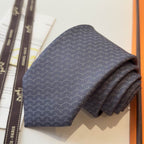 GRAVATAS HERMES  DE SEDA  GLÉNAN ZIG ZAG