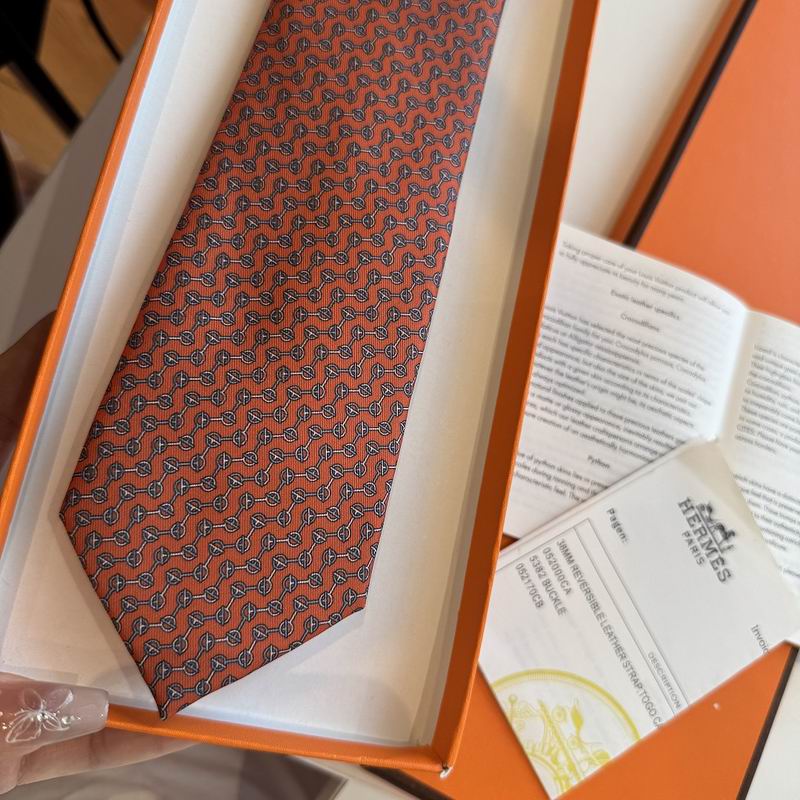 GRAVATAS HERMES  DE SEDA  GLÉNAN ZIG ZAG