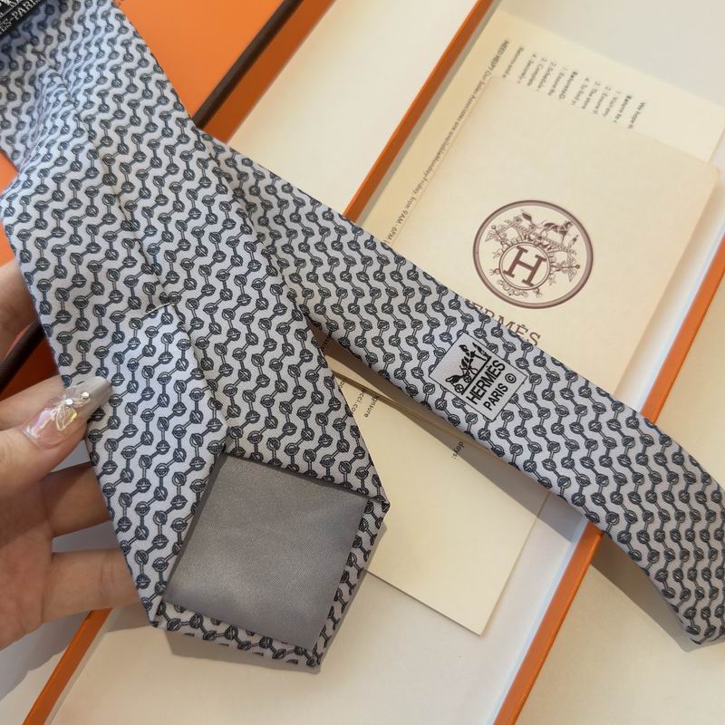 GRAVATAS HERMES  DE SEDA  GLÉNAN ZIG ZAG