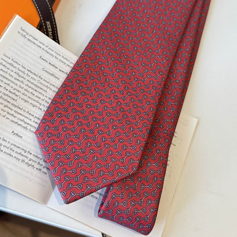 GRAVATAS HERMES  DE SEDA  GLÉNAN ZIG ZAG