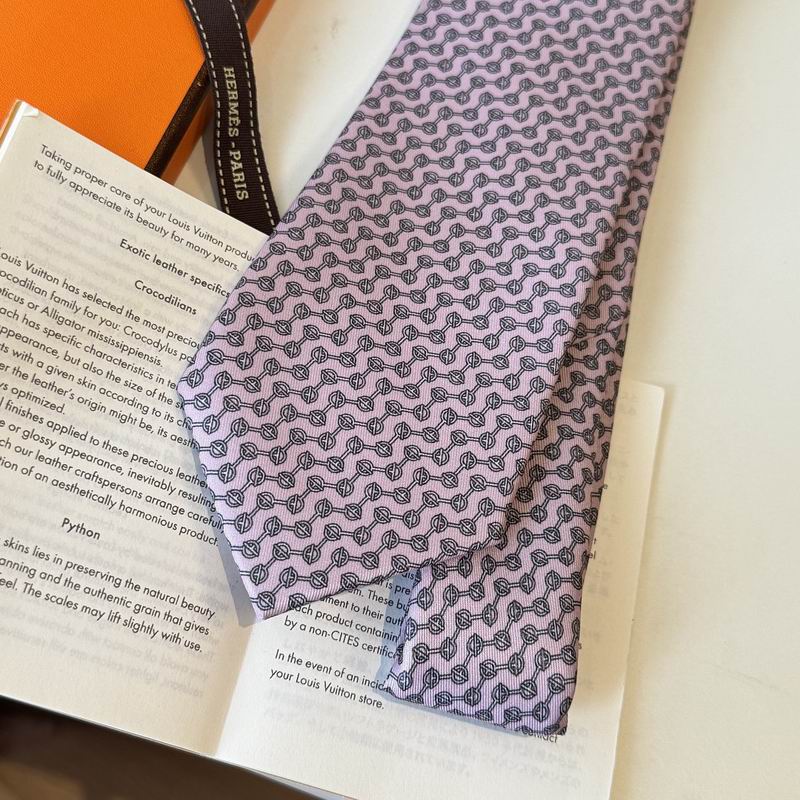 GRAVATAS HERMES  DE SEDA  GLÉNAN ZIG ZAG