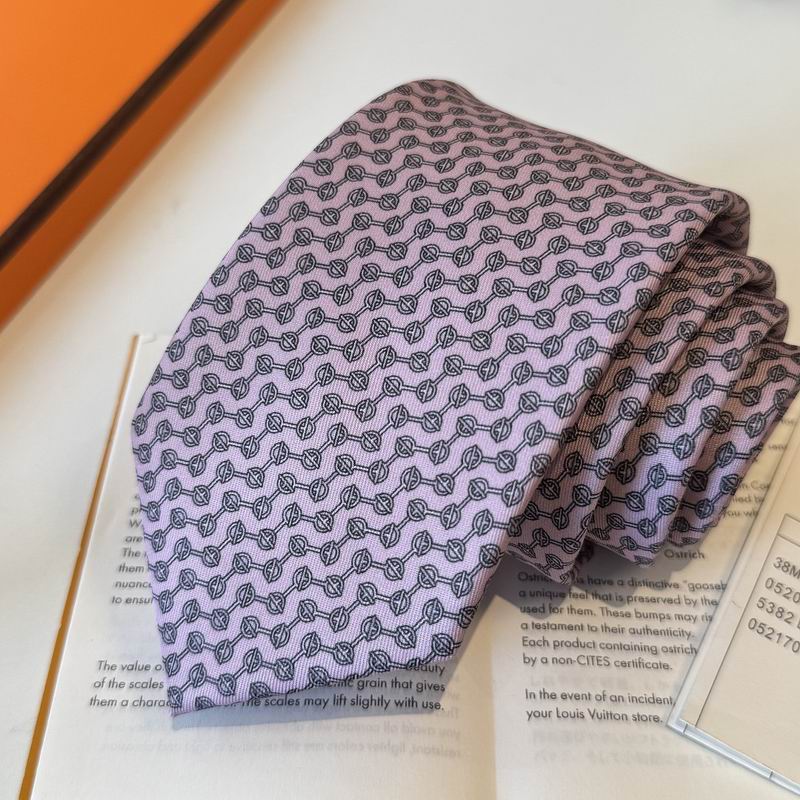 GRAVATAS HERMES  DE SEDA  GLÉNAN ZIG ZAG