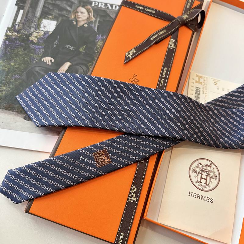 GRAVATA HERMES CHAÎNE D'ANCRE
