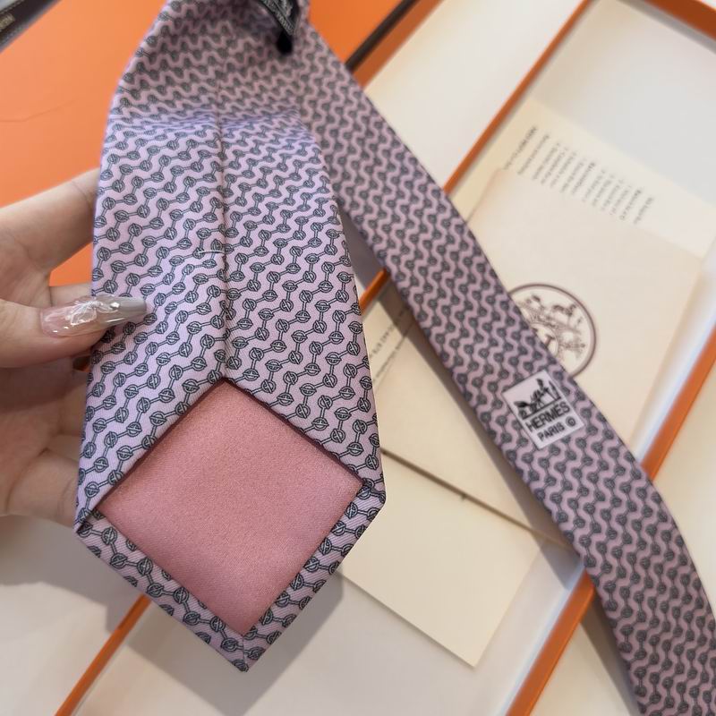 GRAVATAS HERMES  DE SEDA  GLÉNAN ZIG ZAG