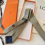 GRAVATAS HERMES  DE SEDA  MAILLON OVERBOARD TIE