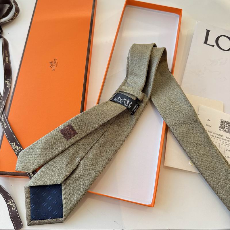 GRAVATAS HERMES  DE SEDA  MAILLON OVERBOARD TIE