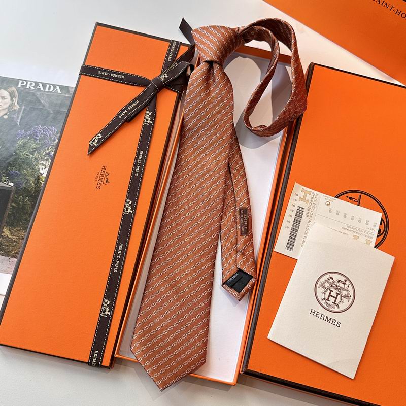 GRAVATA HERMES CHAÎNE D'ANCRE