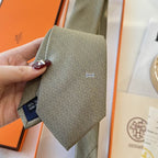 GRAVATAS HERMES  DE SEDA  MAILLON OVERBOARD TIE