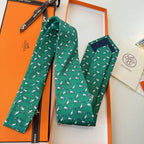 GRAVATA HERMES SARJA DE SEDA PUPPY DREAM  "SONHO DE FILHOTE"