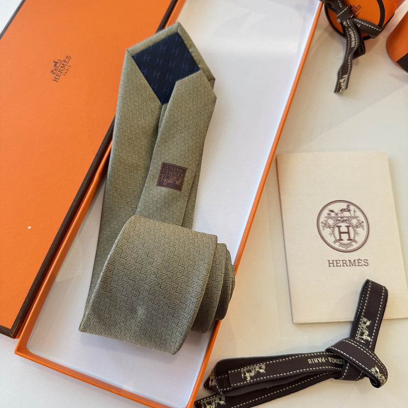 GRAVATAS HERMES  DE SEDA  MAILLON OVERBOARD TIE