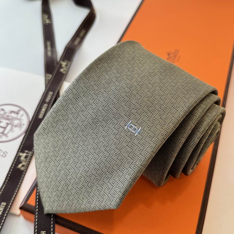 GRAVATAS HERMES  DE SEDA  MAILLON OVERBOARD TIE