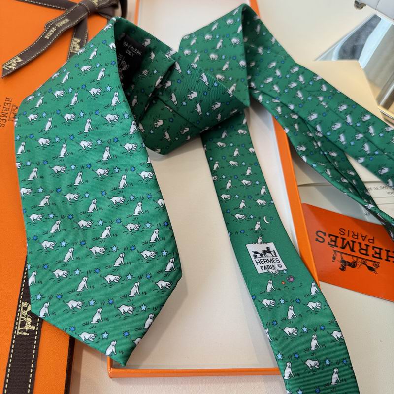 GRAVATA HERMES SARJA DE SEDA PUPPY DREAM  "SONHO DE FILHOTE"