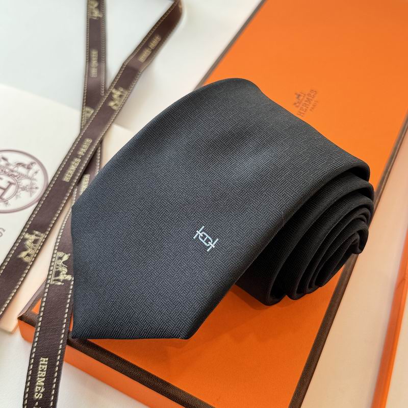 GRAVATAS HERMES  DE SEDA  MAILLON OVERBOARD TIE