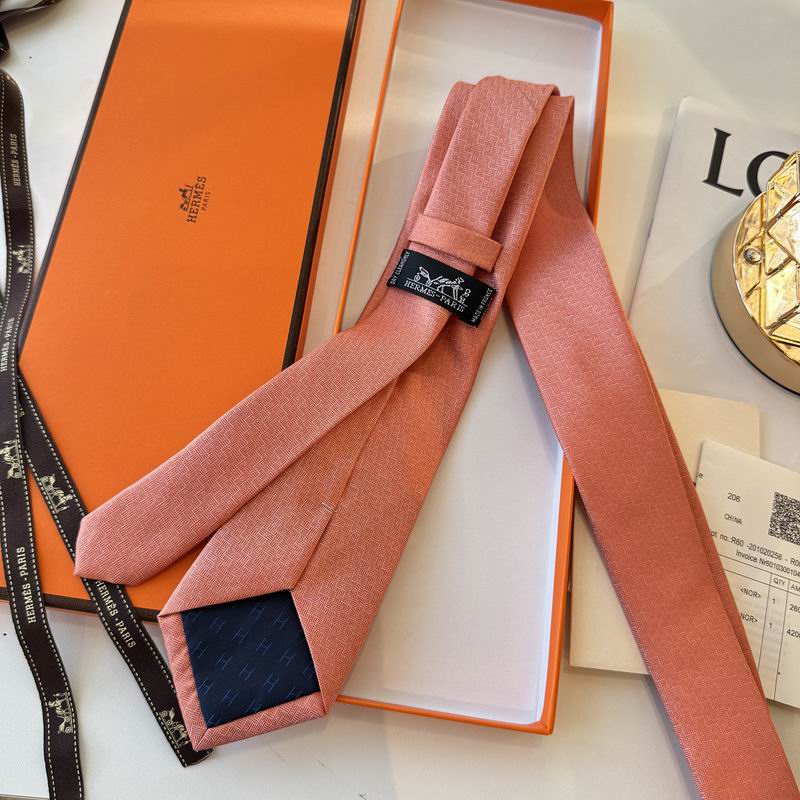 GRAVATAS HERMES  DE SEDA  MAILLON OVERBOARD TIE