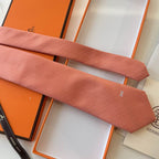 GRAVATAS HERMES  DE SEDA  MAILLON OVERBOARD TIE