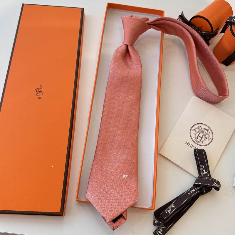 GRAVATAS HERMES  DE SEDA  MAILLON OVERBOARD TIE
