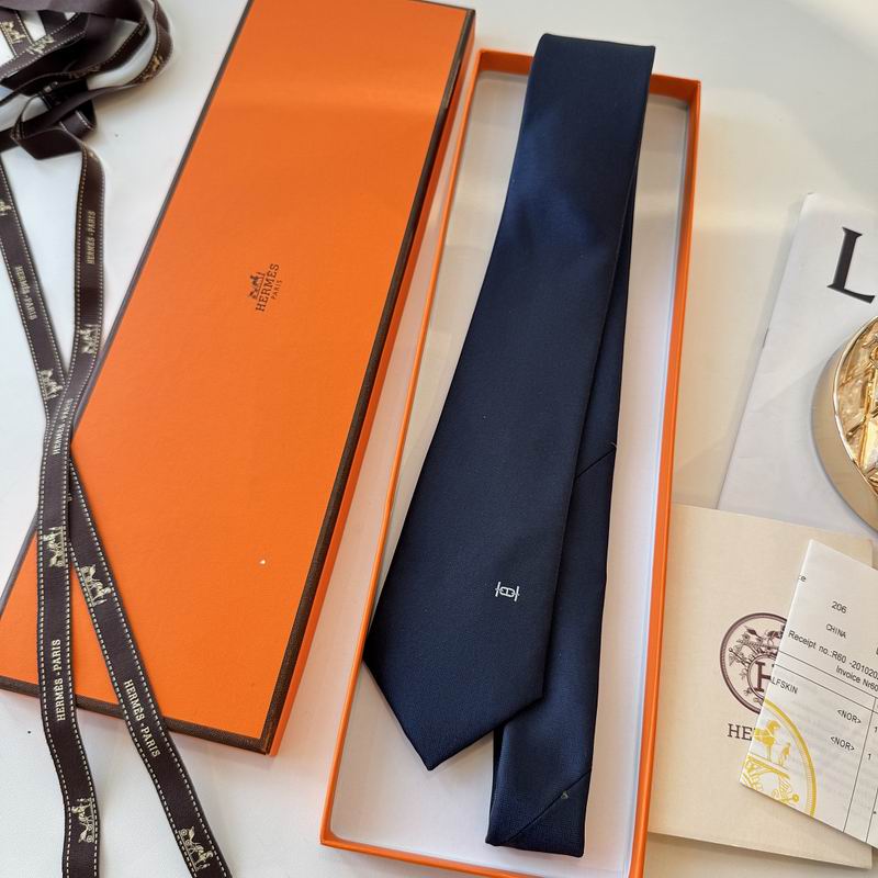 GRAVATAS HERMES  DE SEDA  MAILLON OVERBOARD TIE