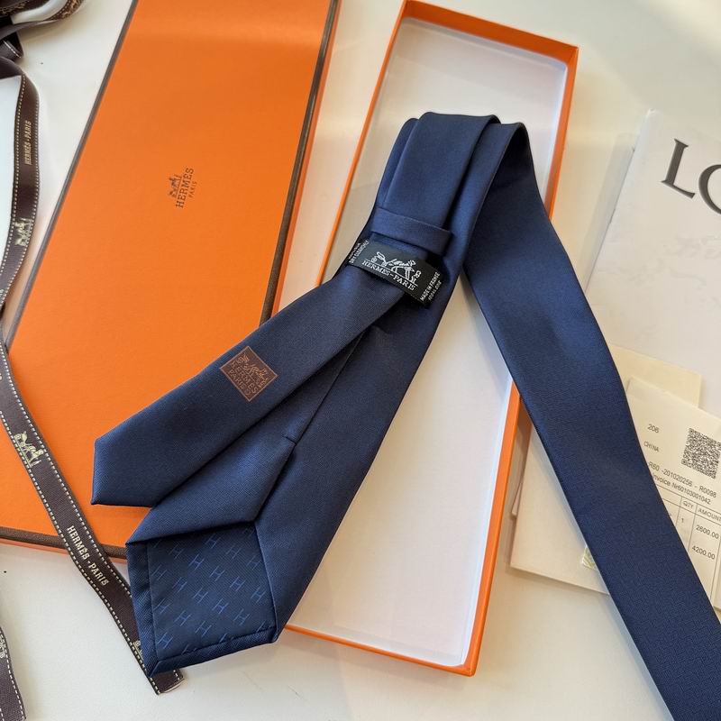 GRAVATAS HERMES  DE SEDA  MAILLON OVERBOARD TIE