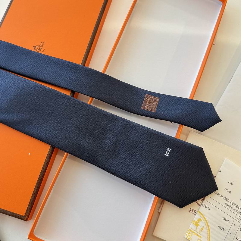 GRAVATAS HERMES  DE SEDA  MAILLON OVERBOARD TIE