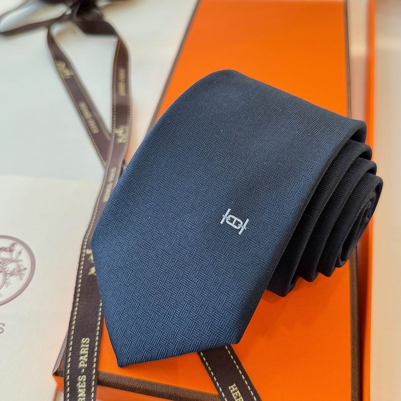 GRAVATAS HERMES  DE SEDA  MAILLON OVERBOARD TIE