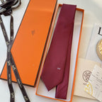 GRAVATAS HERMES  DE SEDA  MAILLON OVERBOARD TIE