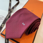 GRAVATAS HERMES  DE SEDA  MAILLON OVERBOARD TIE