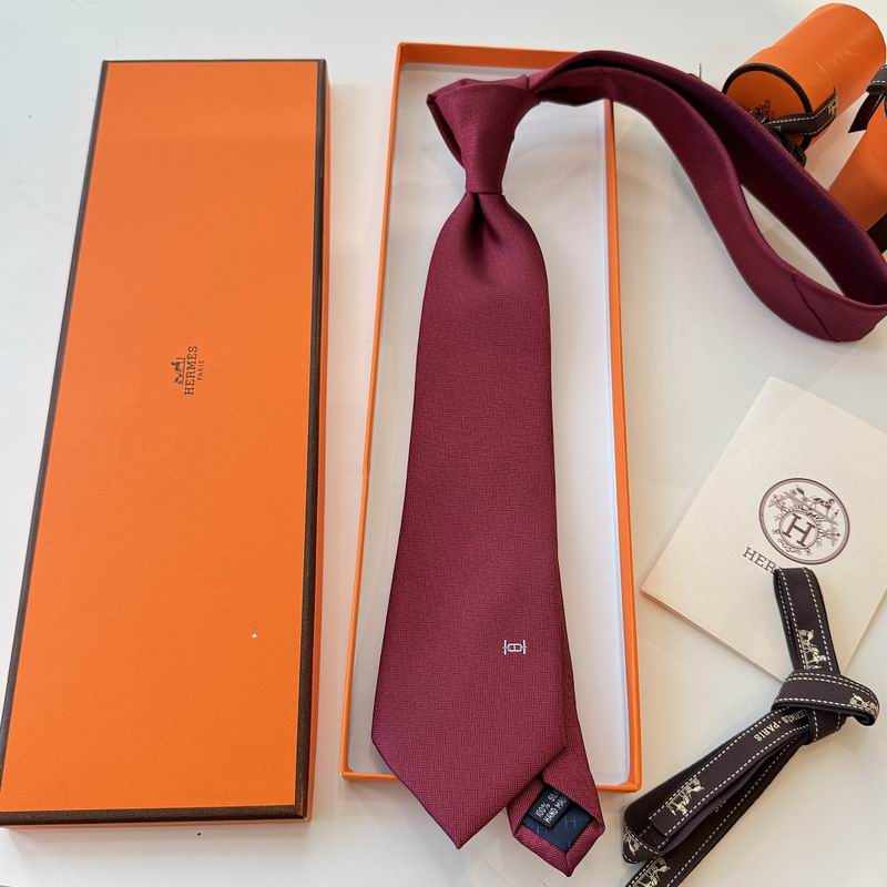 GRAVATAS HERMES  DE SEDA  MAILLON OVERBOARD TIE
