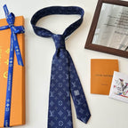 GRAVATAS LOUIS VUITTON MONOGRAM STARS SEDA