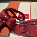 GRAVATA LORO PIANA DE SEDA POLKA DOT SILK TIE