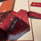 GRAVATA LORO PIANA DE SEDA POLKA DOT SILK TIE