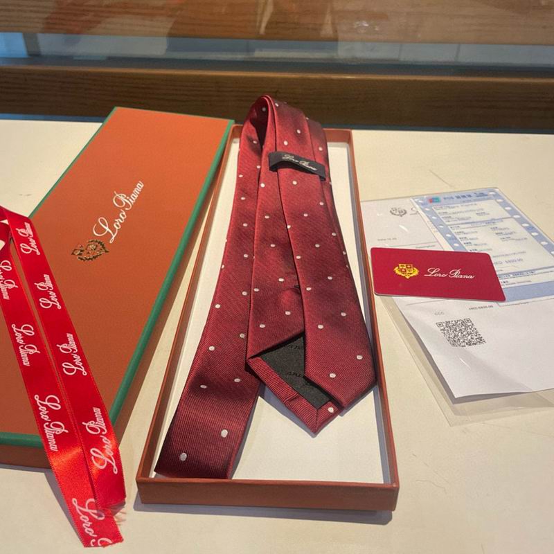 GRAVATA LORO PIANA DE SEDA POLKA DOT SILK TIE