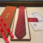 GRAVATA LORO PIANA DE SEDA POLKA DOT SILK TIE