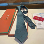 GRAVATA LORO PIANA DE SEDA POLKA DOT SILK TIE