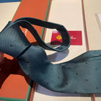 GRAVATA LORO PIANA DE SEDA POLKA DOT SILK TIE