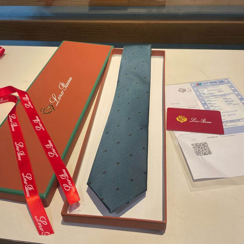 GRAVATA LORO PIANA DE SEDA POLKA DOT SILK TIE