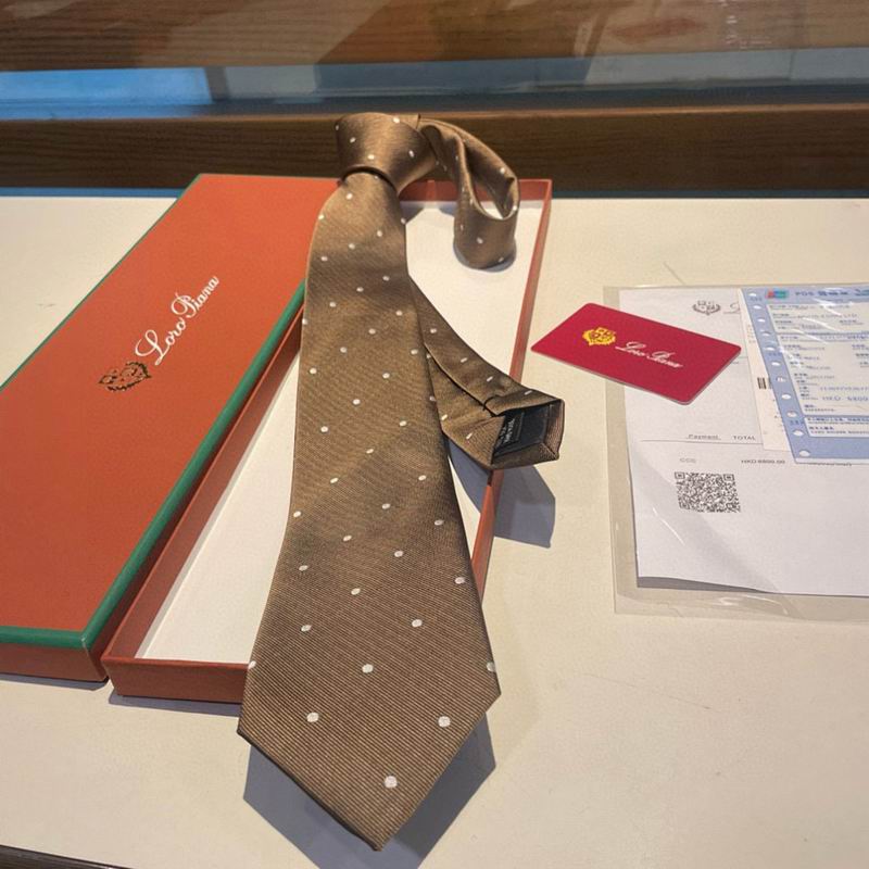 GRAVATA LORO PIANA DE SEDA POLKA DOT SILK TIE