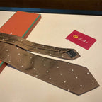 GRAVATA LORO PIANA DE SEDA POLKA DOT SILK TIE