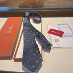 GRAVATA LORO PIANA DE SEDA POLKA DOT SILK TIE
