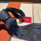 GRAVATA LORO PIANA DE SEDA POLKA DOT SILK TIE
