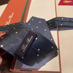 GRAVATA LORO PIANA DE SEDA POLKA DOT SILK TIE
