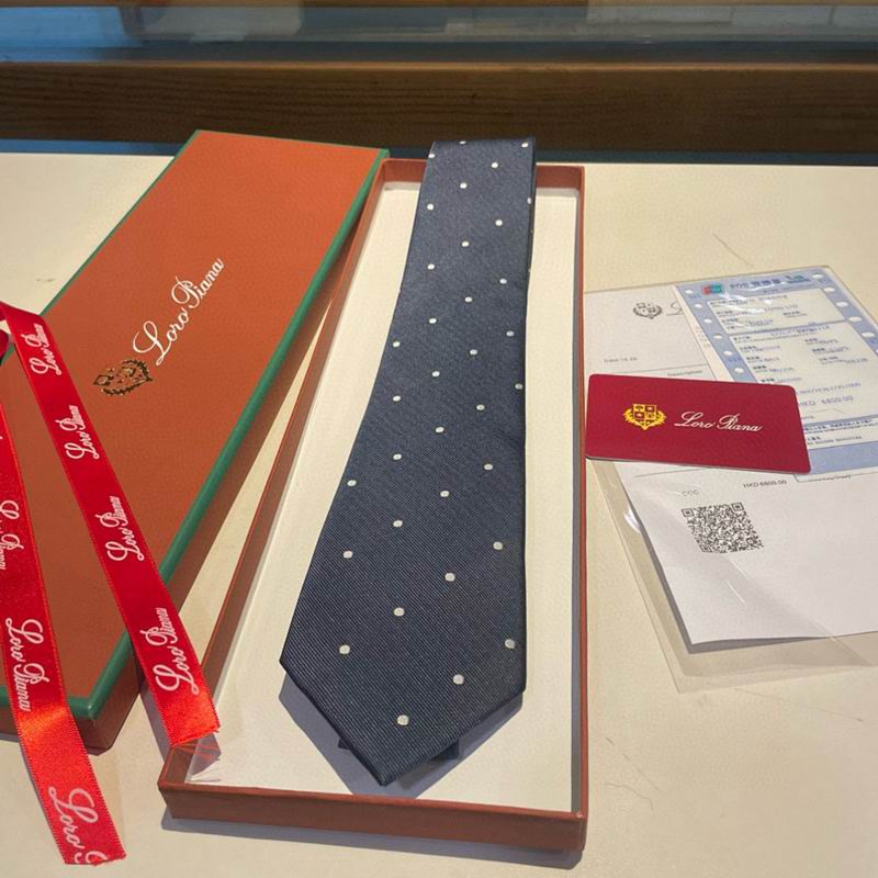 GRAVATA LORO PIANA DE SEDA POLKA DOT SILK TIE