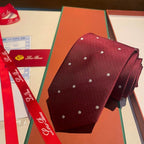 GRAVATA LORO PIANA DE SEDA POLKA DOT SILK TIE