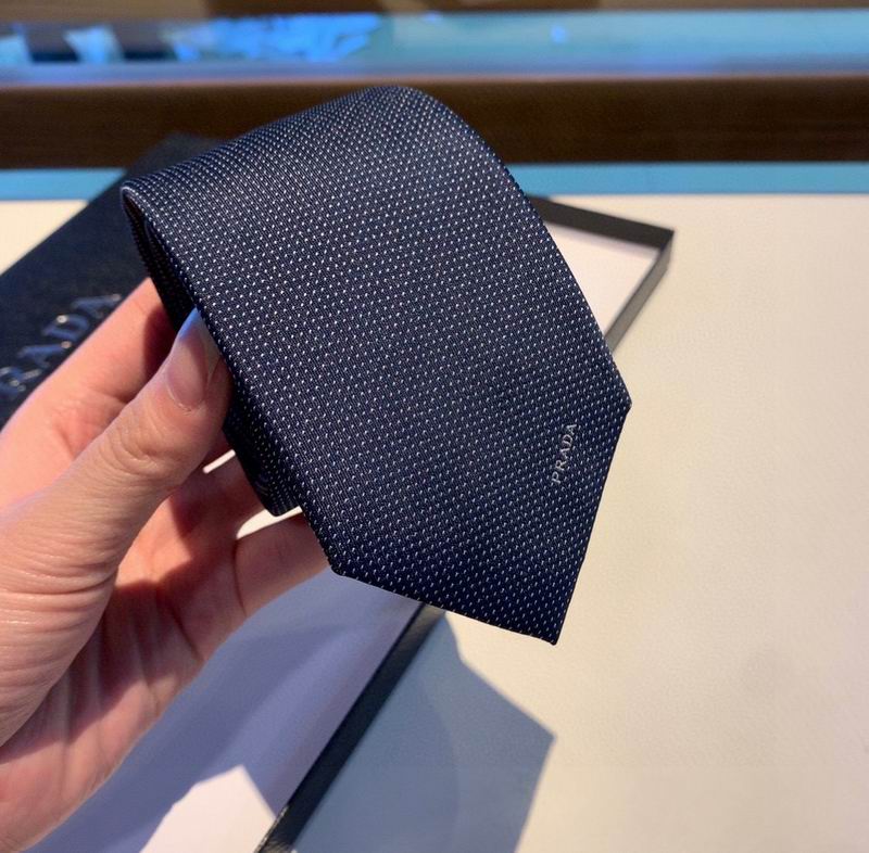 GRAVATA PRADA DE SEDA AVETINADA SILK SATIN TIE